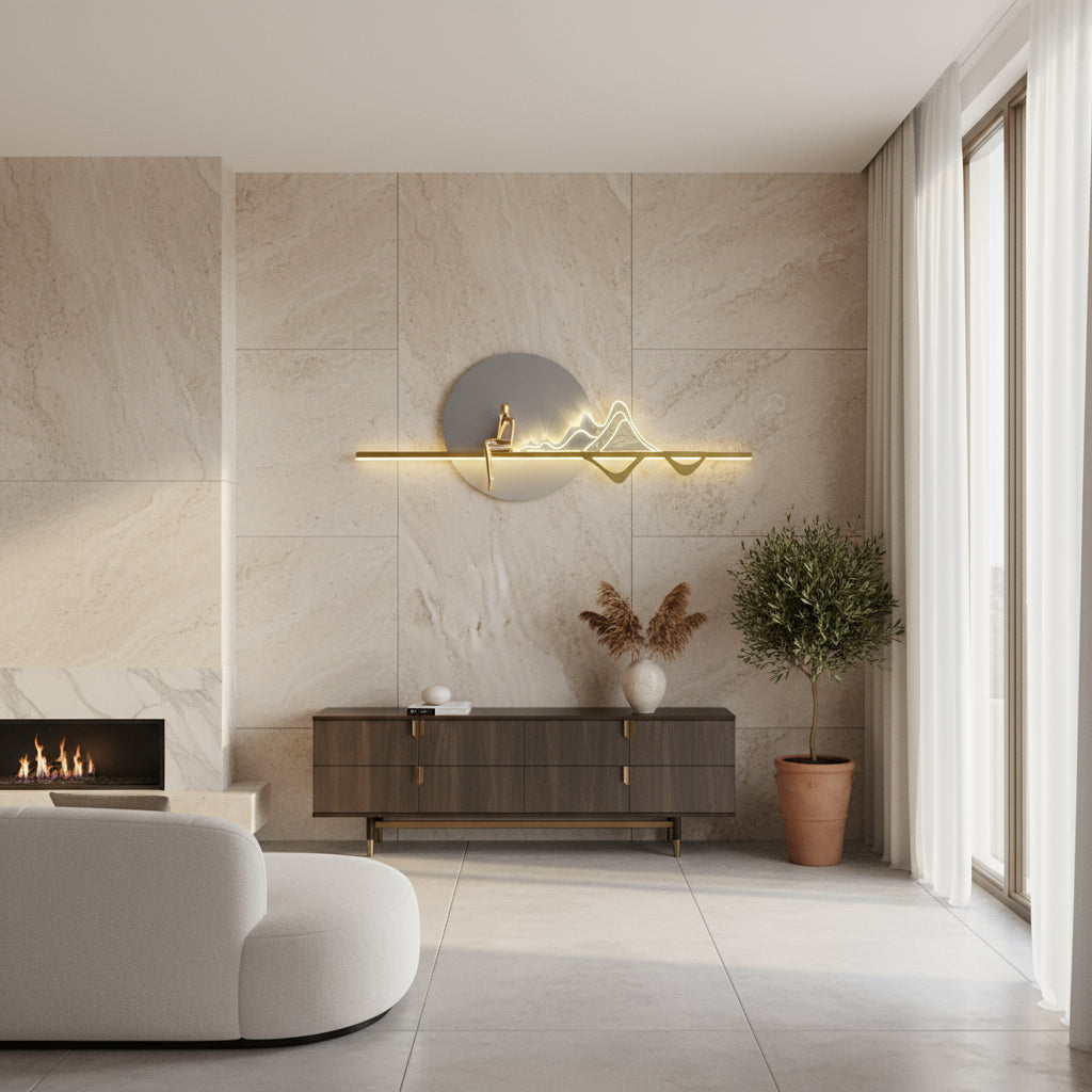 Aplica LED HOVA Gold Echivalent 200W