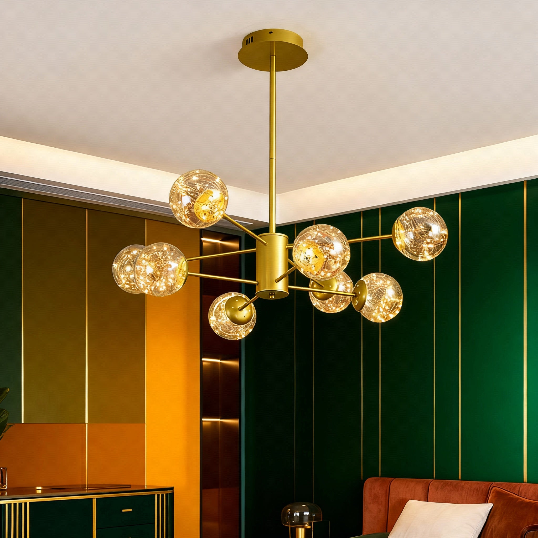 Lustra LED Suspendata Arlio Gold Echivalent 180W