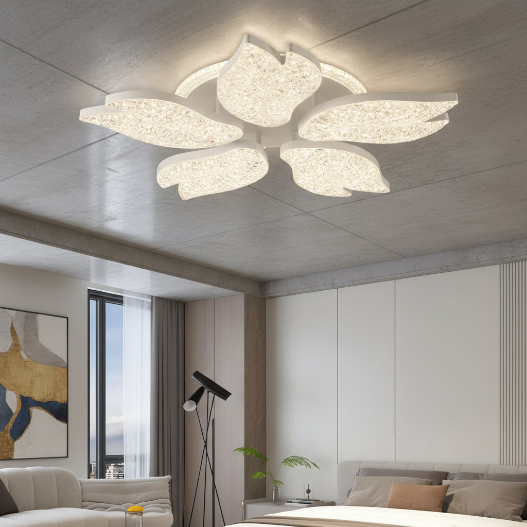 Lustra LED EVALE White Echivalent 400W Telecomanda