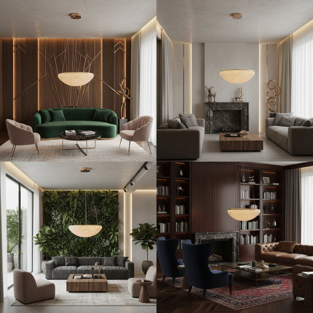 Lustra LED Suspendata ENZO NEST Golden Sponge