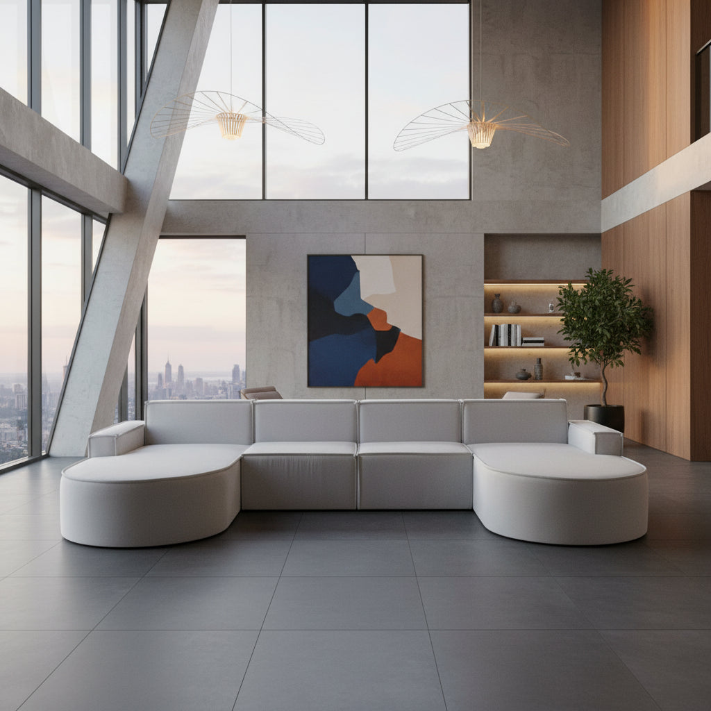 Coltar ANAIS 395x170 Gri Deschis