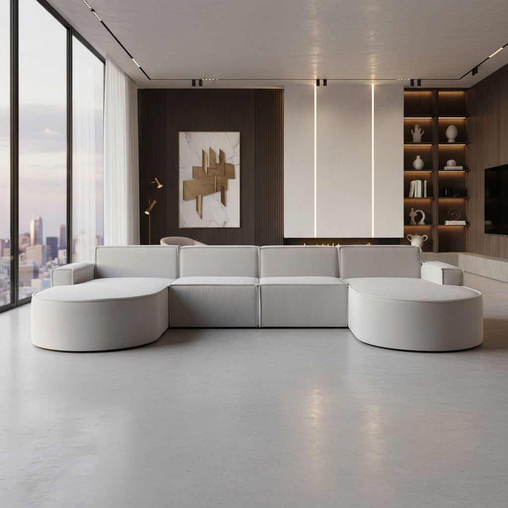 Coltar ANAIS 395x170 Gri Deschis