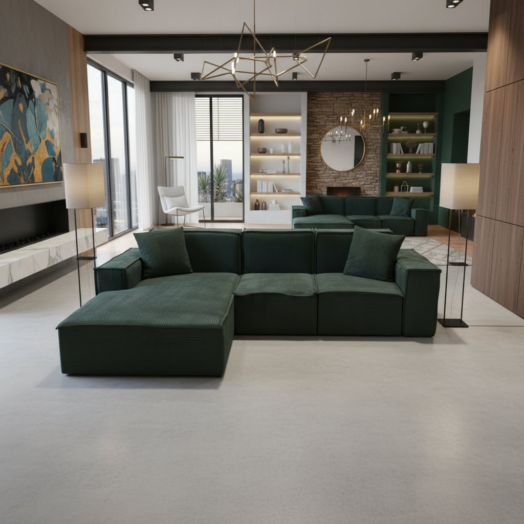 Coltar AMELIA 275x175cm Verde Smarald