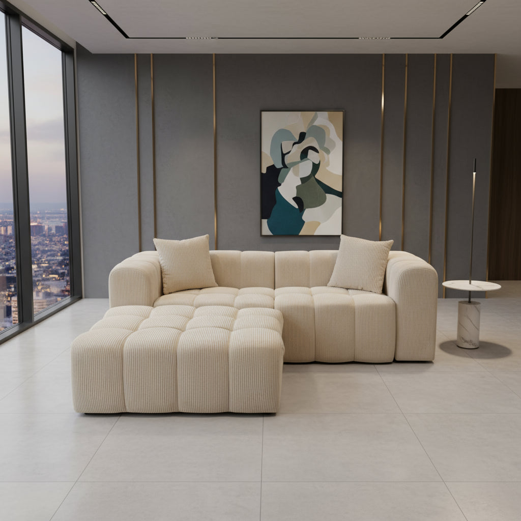 Canapea Modulara PEDRO 230x180cm Crem