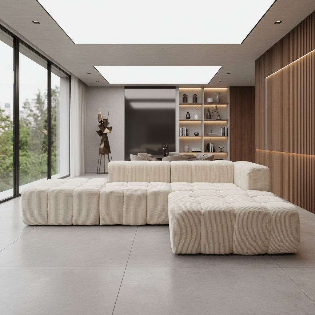 Coltar Modular PEDRO 290x180cm Crem Resigilat