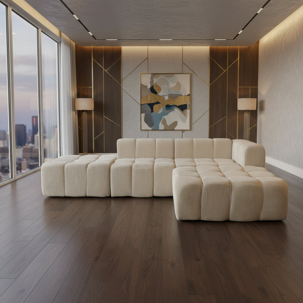 Coltar Modular PEDRO 290x180cm Crem Resigilat