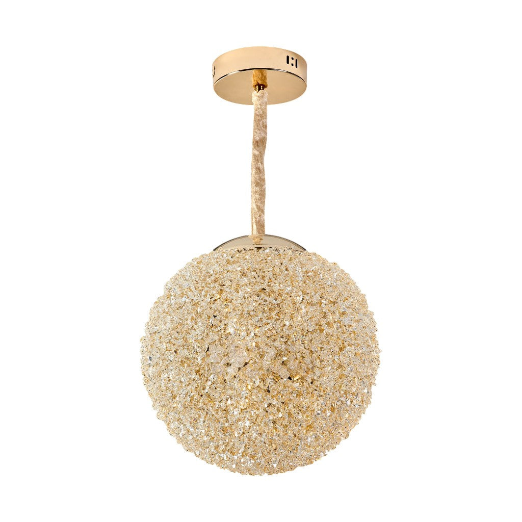 Pendul LED Cristal Sponge ENZO Gold