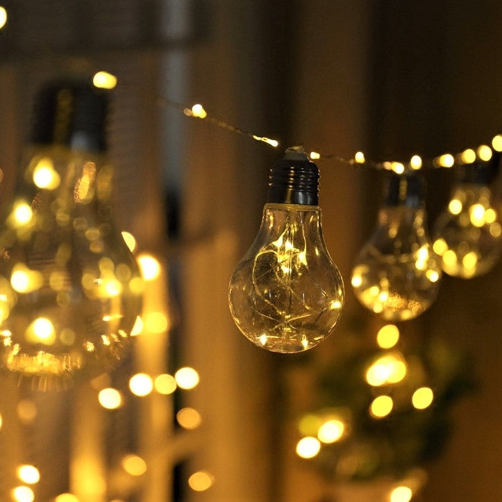 Ghirlanda Solara 10 Becuri / 4M Exterior Solar Light Rope