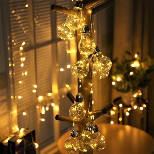 Ghirlanda Solara 10 Becuri / 4M Exterior Solar Light Rope