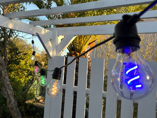 Ghirlanda Luminoasa 5M / 10 Becuri Led Spirala Rgb Interconectabil Bulb Strip