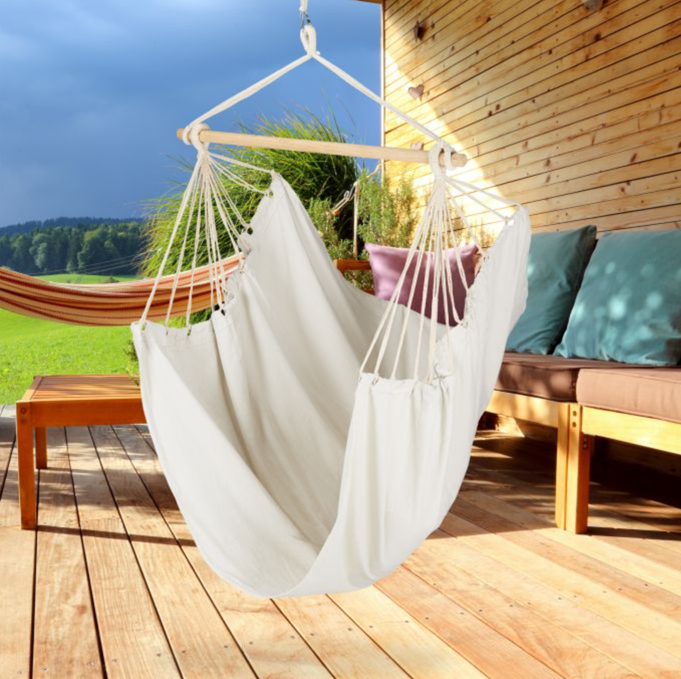 Hamac Suspendat Stil Fotoliu Brazilian Bej Home & Garden