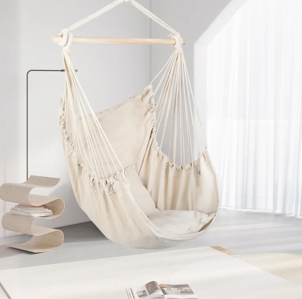 Hamac Suspendat Stil Fotoliu Brazilian Bej Home & Garden