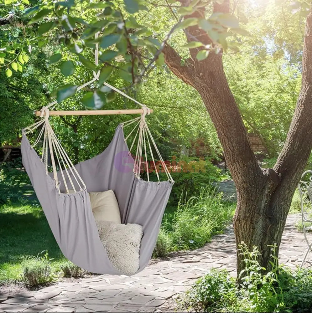 Hamac Suspendat Stil Fotoliu Brazilian Gri Home & Garden