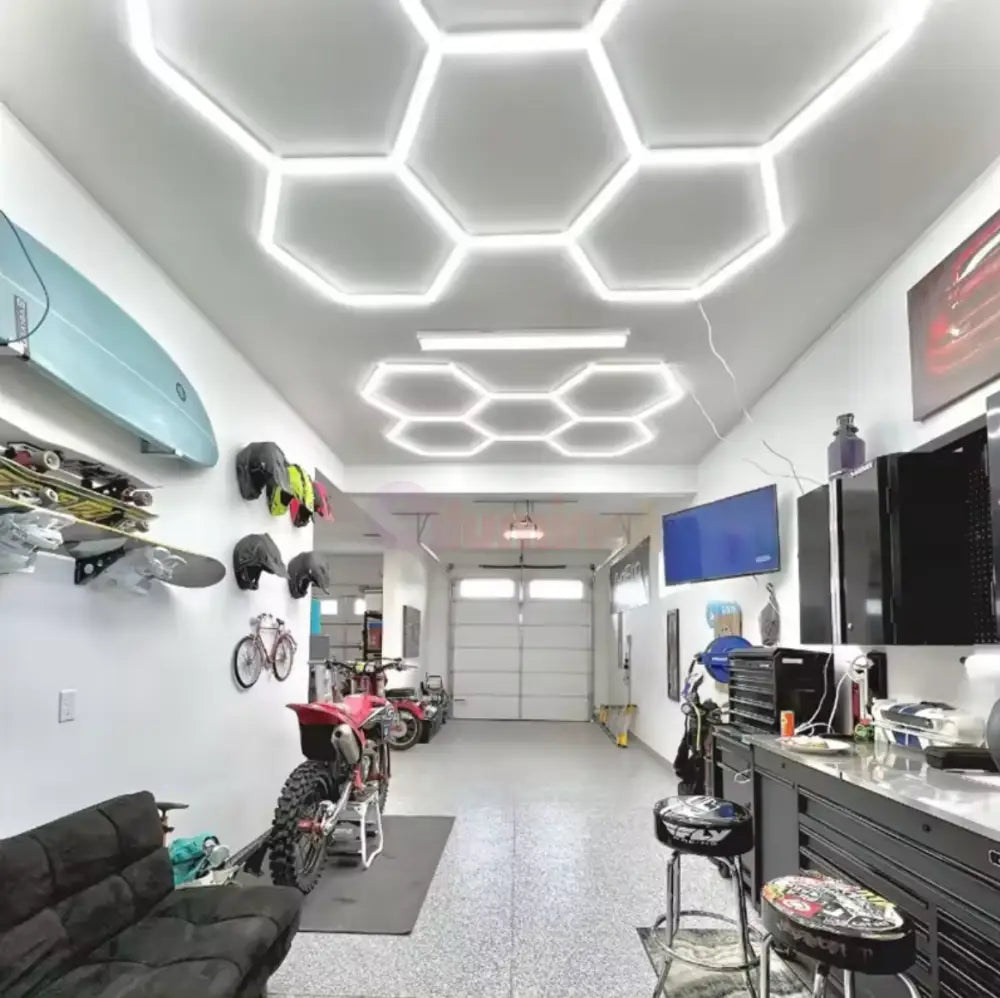 Honeycomb Led 5 Hexagoane Luminoase 200W 235 X 164 Cm Honeycomb Lights