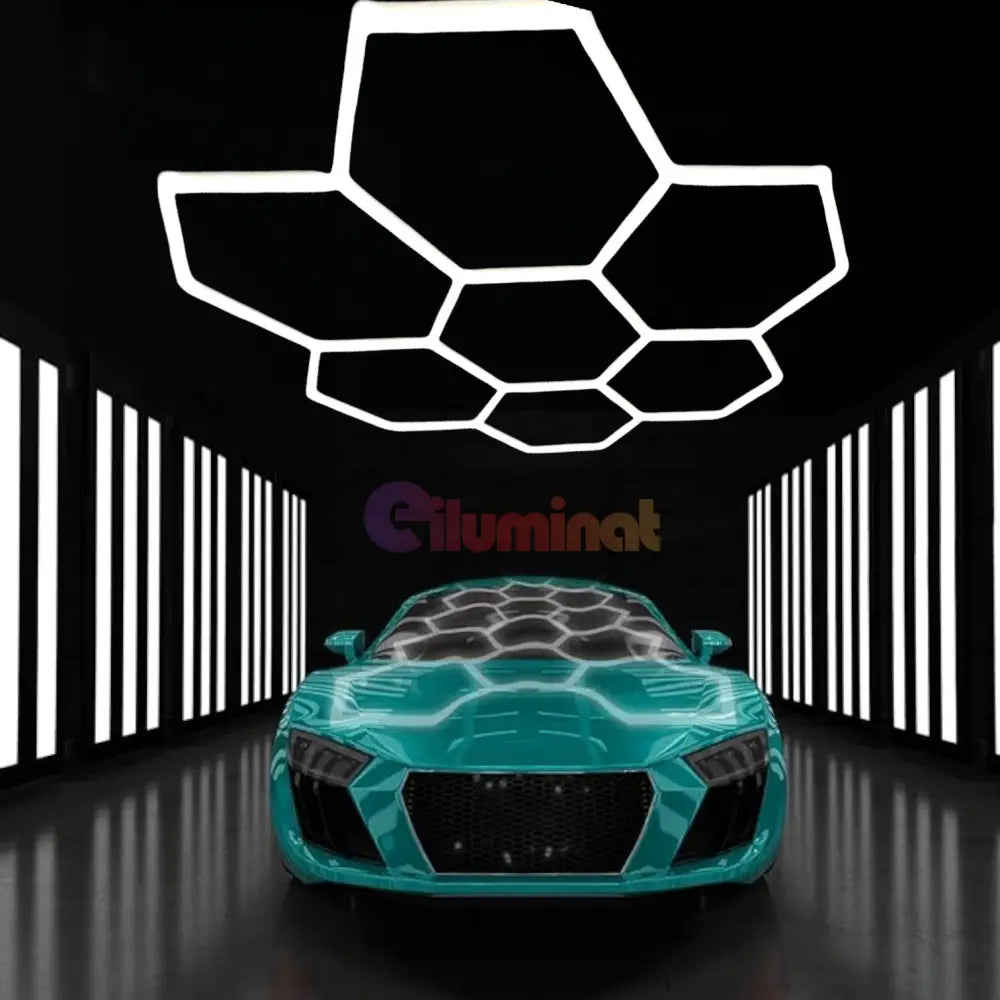 Honeycomb Led 7 Hexagoane Luminoase 240W 244 X 235 Cm Honeycomb Lights