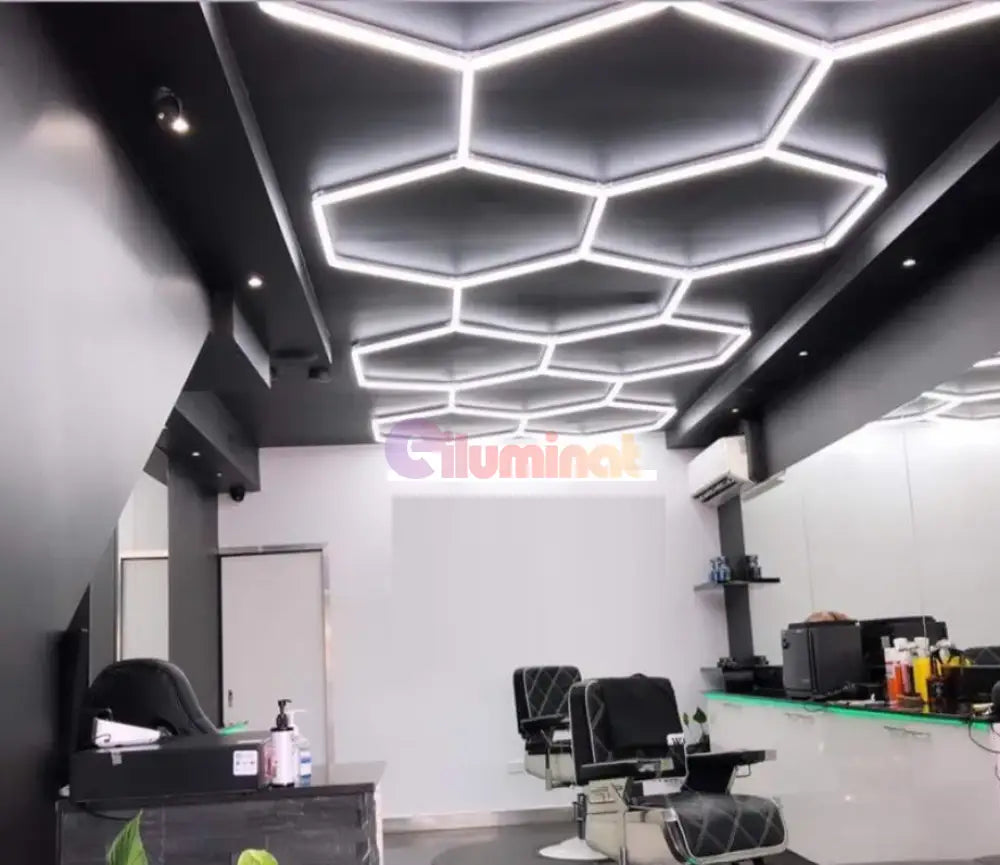 Honeycomb Led Hexagon Luminos 299Cm X 208Cm / Sistem Modular Iluminat Garaj Honeycomb Lights