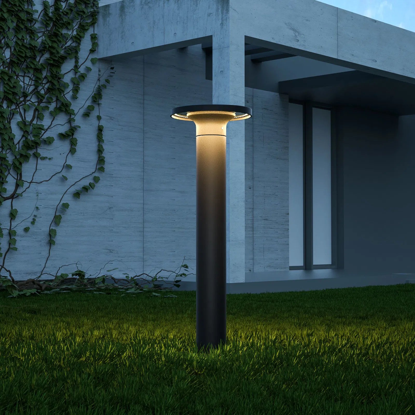 Stalp Ornamental De Gradina LED 12W Negru 50CM STALP ORNAMENTAL GARDEN POLE