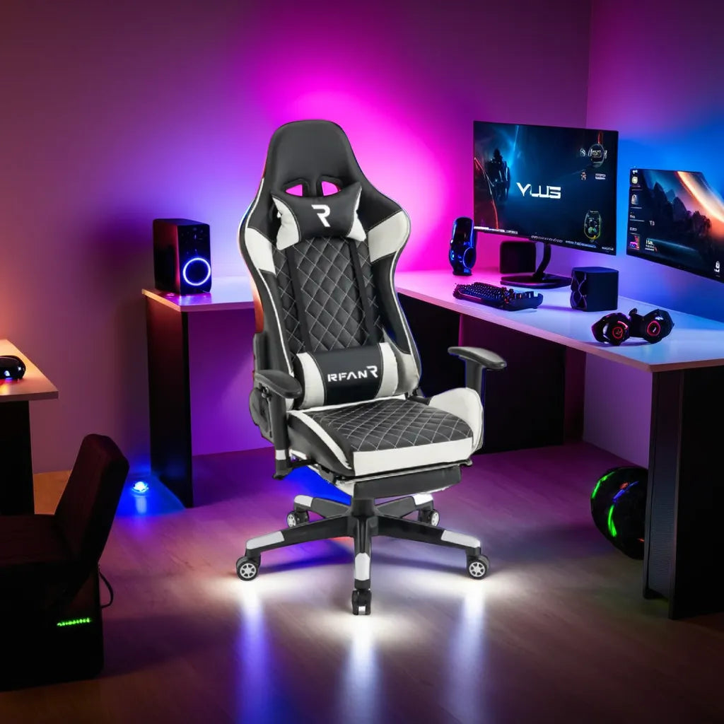 Scaun De Gaming Galacticglide Black-White Wf-6039 Chairs