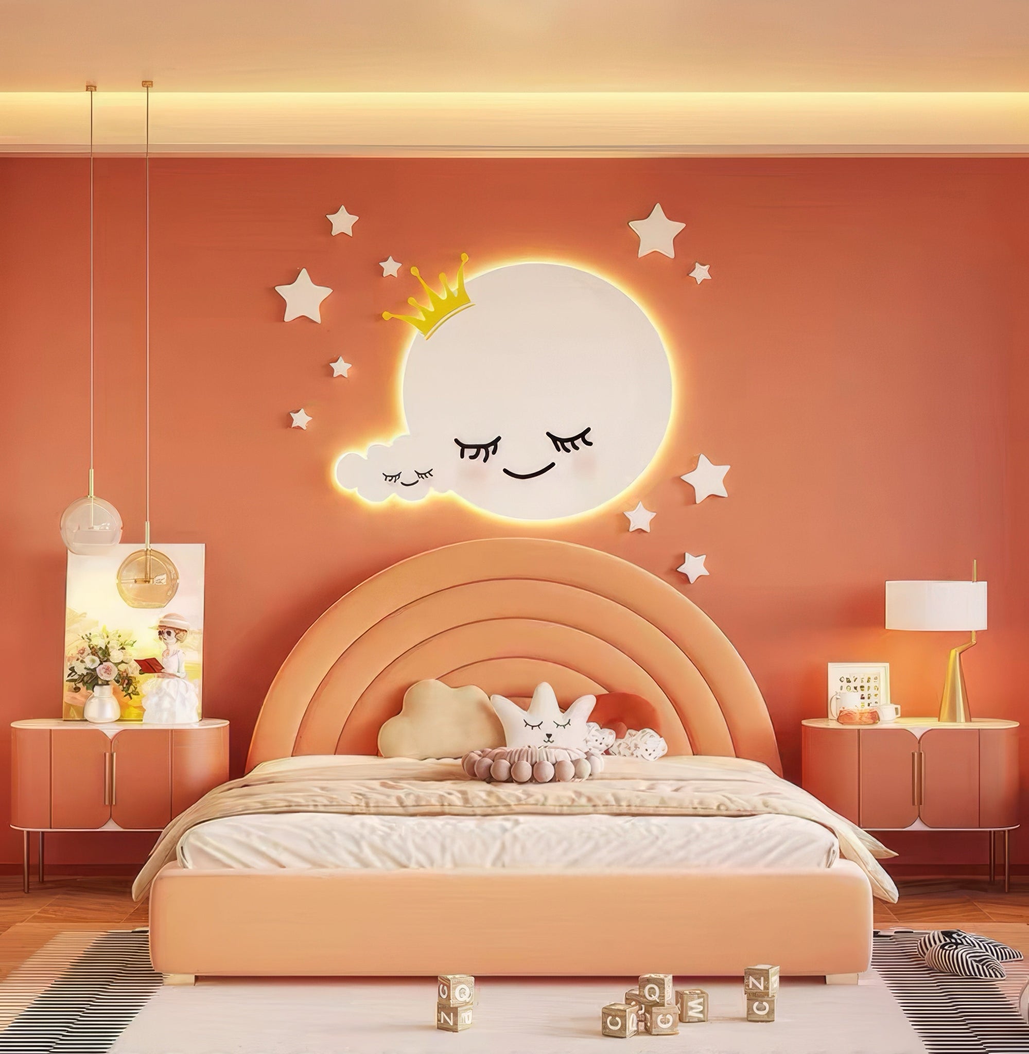 Aplica LED 80W Dreamy Moon Telecomanda 5319 ALBA / 60CM / KIDS Lighting Fixtures