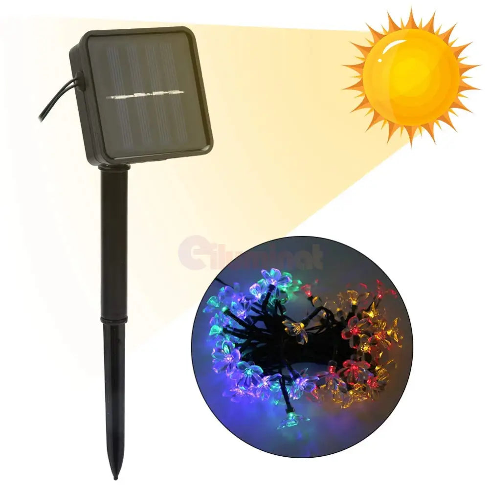 Instalatie Led Flowers Liniara Solara 50 Led-Uri 6.5M