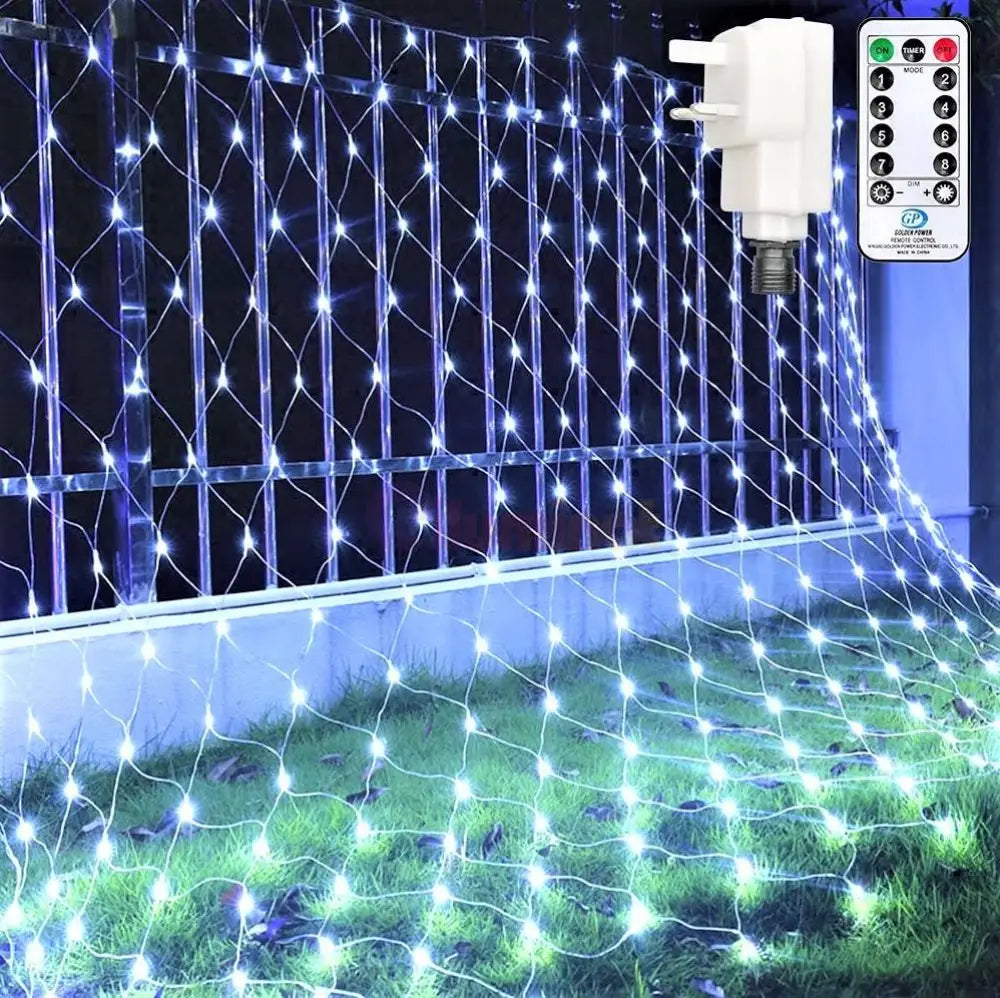 Instalatie Led Perdea Plasa 360 Led-Uri 6X4M Fir Transparent Diverse Culori