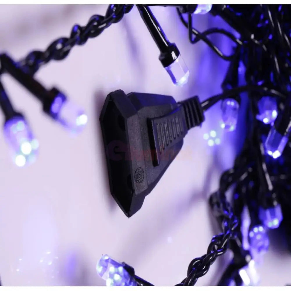 Instalatie Led Perdea Ploaie 120 Led-Uri Hexagon 3X1M Fir Negru Diverse Culori