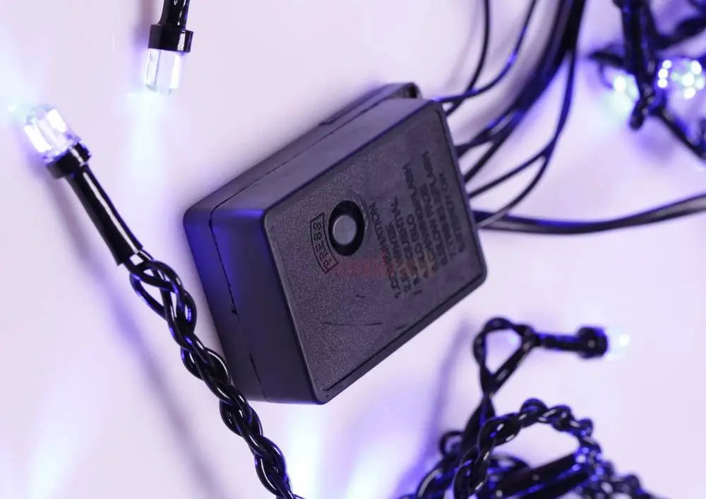 Instalatie Led Perdea Turturi 143 Led-Uri Hexagon 5X0.6M Fir Negru Diverse Culori Christmas Light