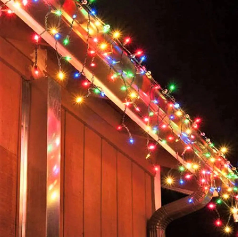 Instalatie Led Perdea Turturi 143 Led-Uri Hexagon 5X0.6M Fir Negru Diverse Culori Christmas Light