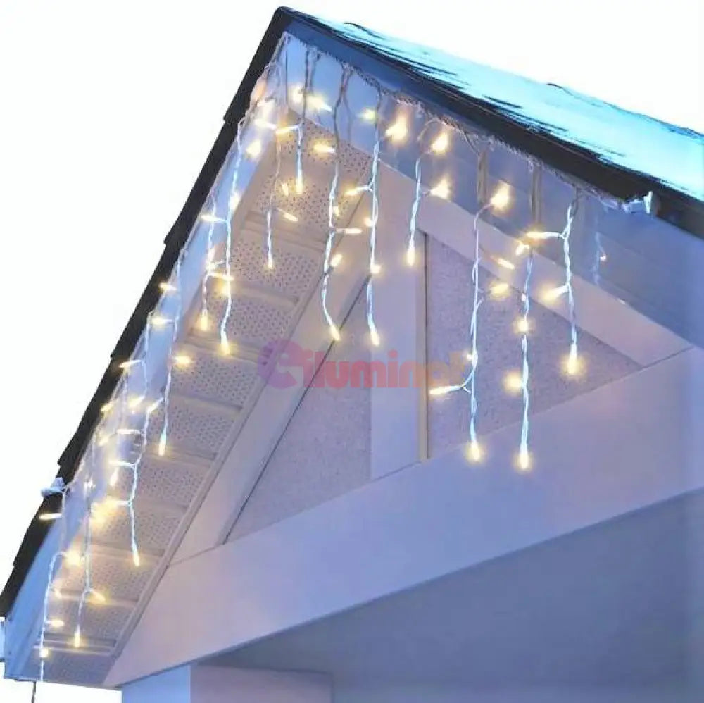 Instalatie Led Perdea Turturi Flash 180 Led-Uri 6X0.6M Fir Alb Diverse Culori Christmas Light