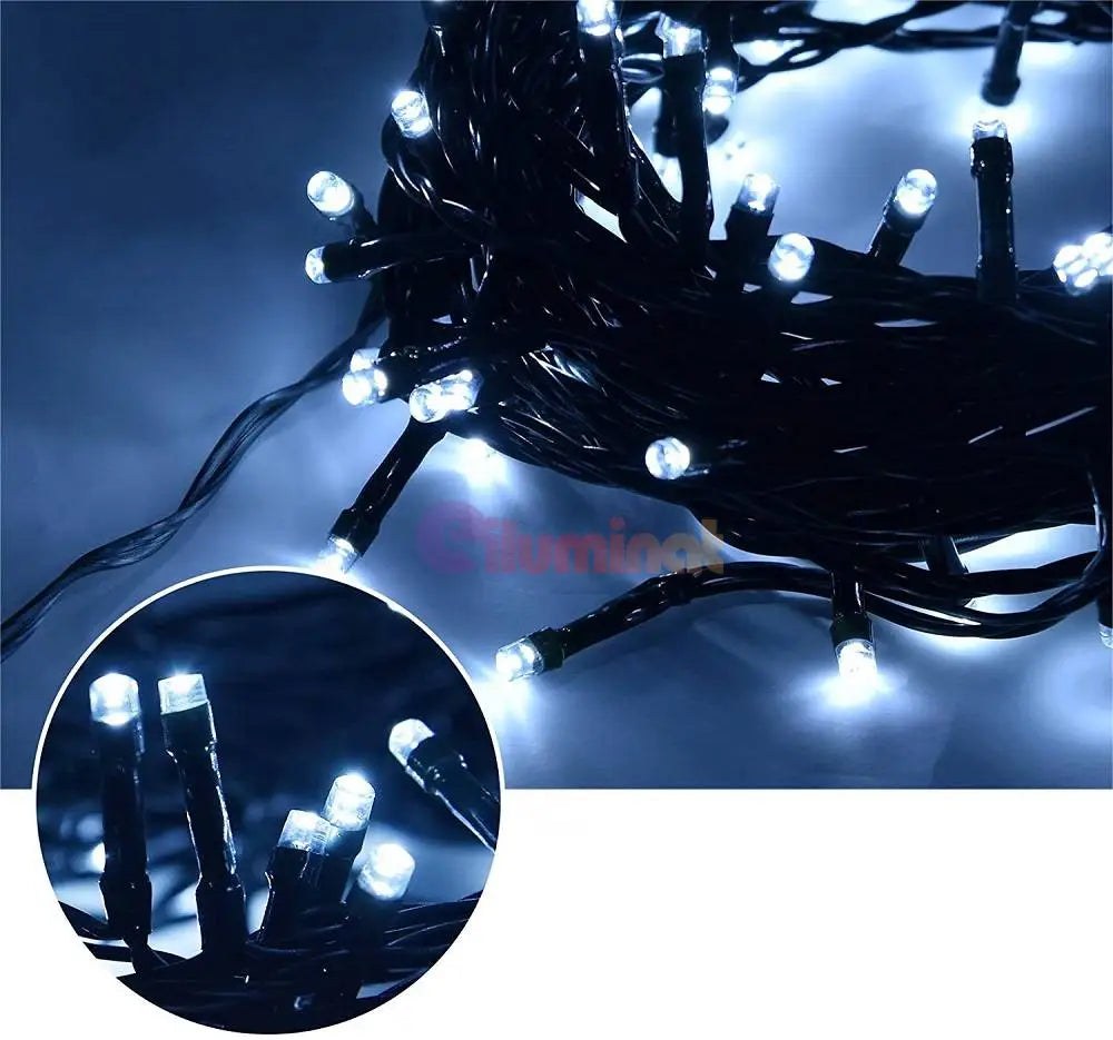 Instalatie Led Rola 50M Fir Negru Diverse Culori Christmas Light