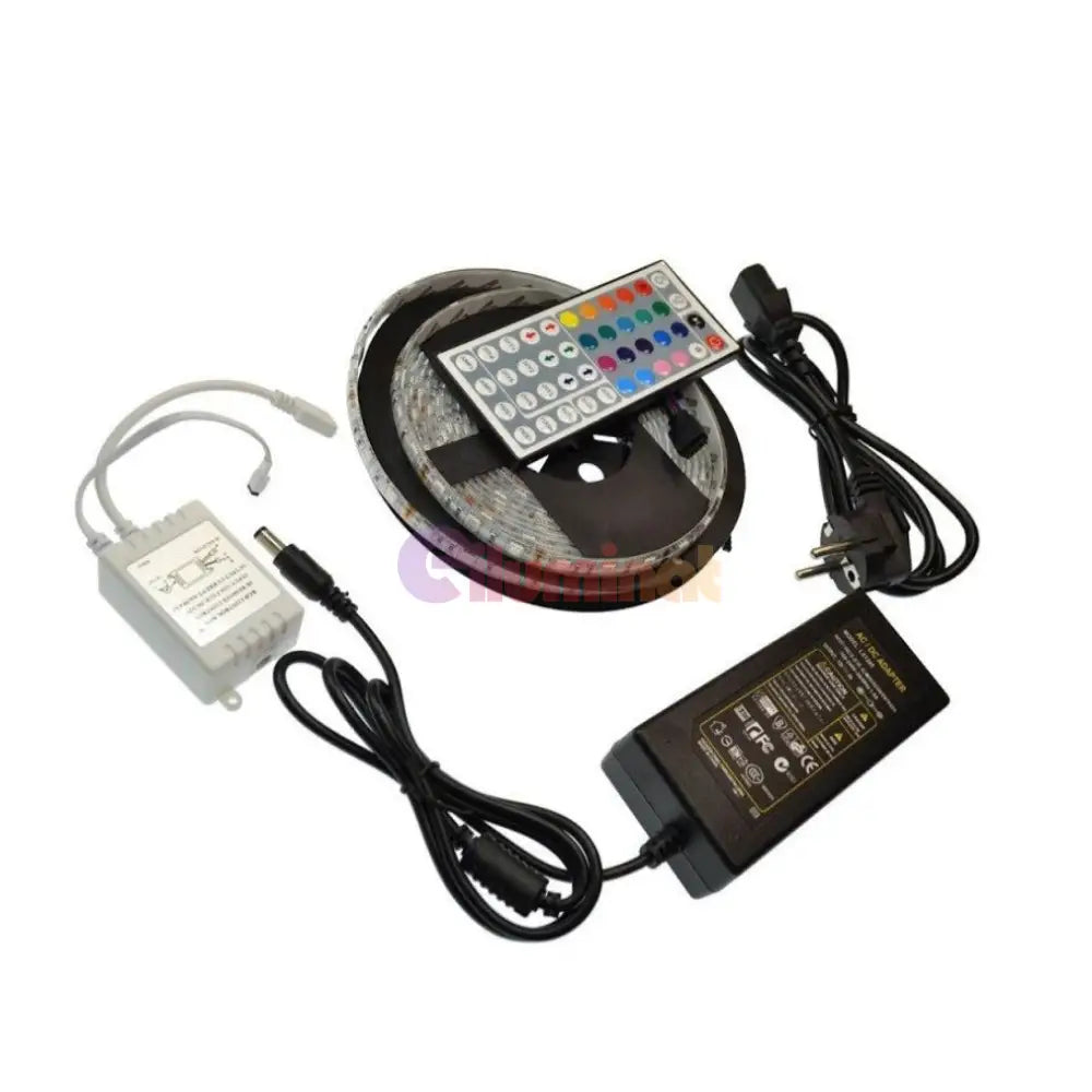 Kit Banda Led Rgb 12V Ip65 5 Metri Telecomanda 44 Taste Strips