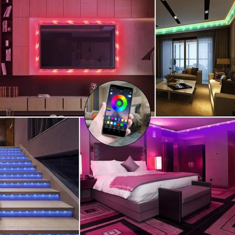 Kit Banda Led Rgb 12V Ip65 Smart 3 Metri Usb Tv Telecomanda Rf Strips