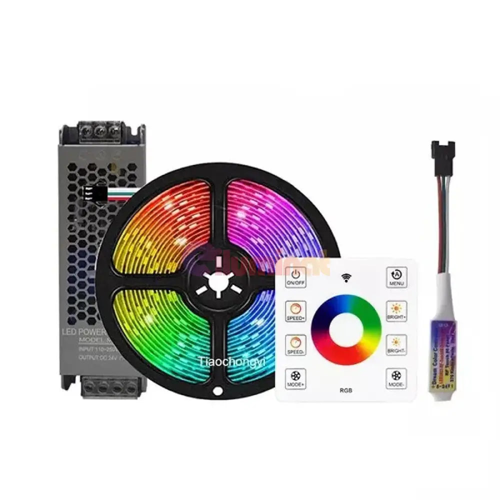 KIT Banda LED RGB 24V Digitala 10 metri IP21 Interior RGB / IP21-INTERIOR / RGB DIGITAL LED Strips