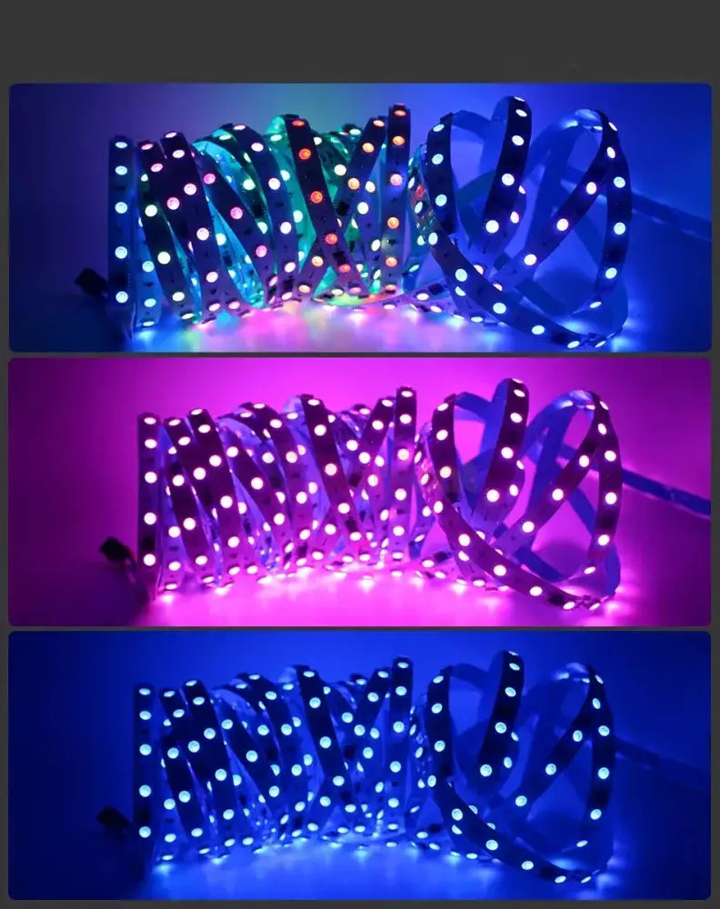 KIT Banda LED RGB 24V Digitala 10 metri IP21 Interior RGB / IP21-INTERIOR / RGB DIGITAL LED Strips