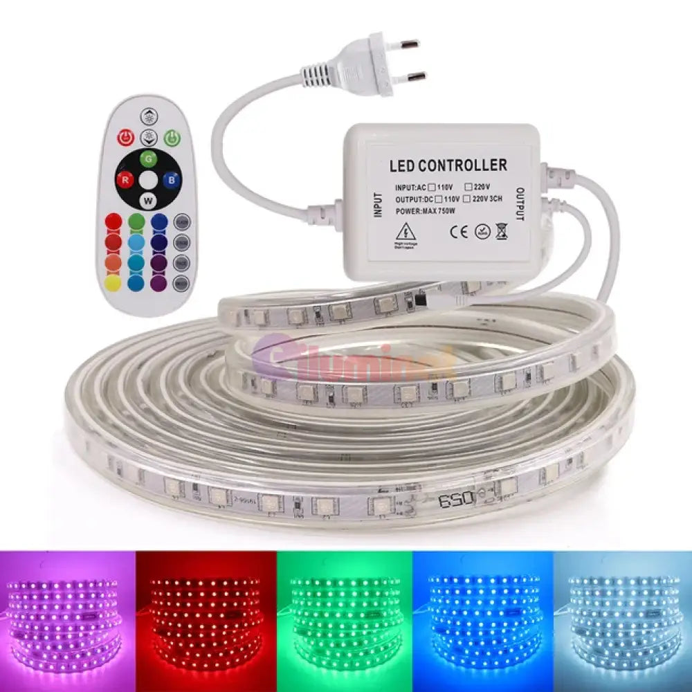 Kit Complet Banda Led 5050 1 Rand Rgb 220V Strips