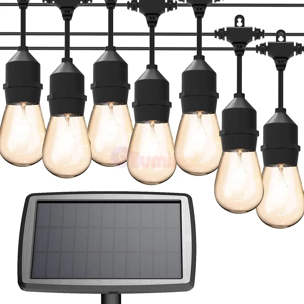 Kit Complet Ghirlanda Solara 10M / 10Xe27 Becuri Incluse Solar Bulb Strip