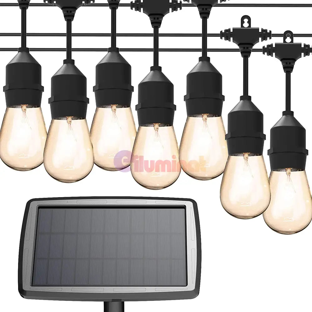 Kit Complet Ghirlanda Solara 10M / 10Xe27 Becuri Incluse Solar Bulb Strip