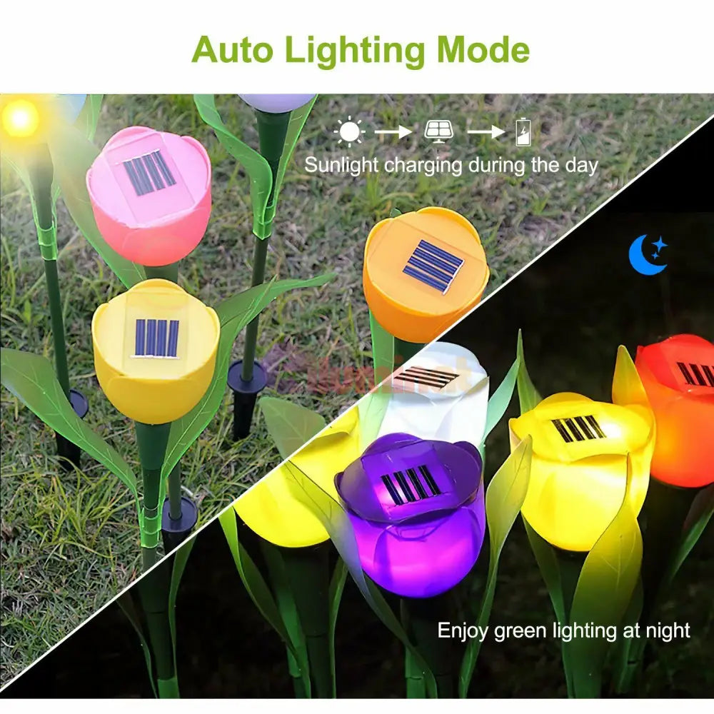 Lalea Led Cu Incarcare Solara - Diverse Culori Rgb Solar Lamp