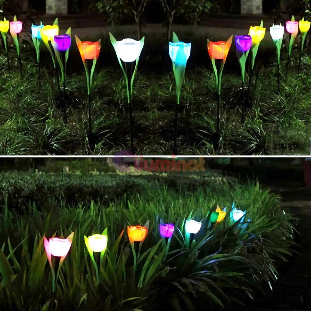 Lalea Led Cu Incarcare Solara - Diverse Culori Rgb Solar Lamp