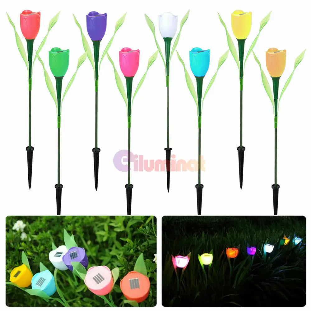 Lalea Led Cu Incarcare Solara - Diverse Culori Rgb Solar Lamp