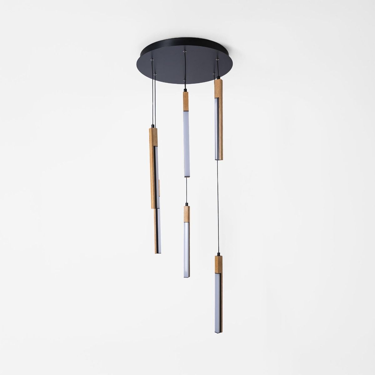 Lustra LED Suspendata ELIOT Lemn Design Echivalent 300W LEMN / SUSPENDATE Lighting Fixtures