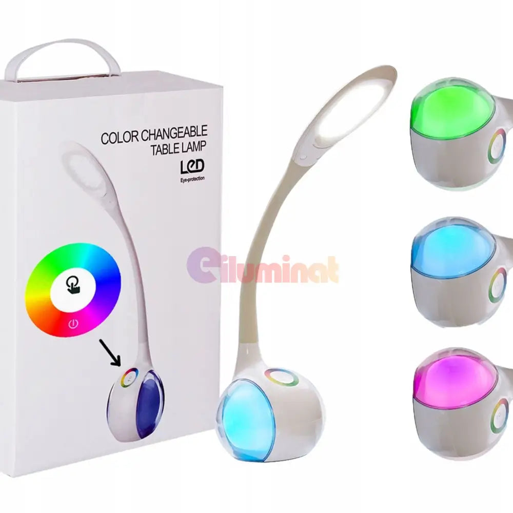 Lampa Led Birou Rgb Flexibila Desk Lamp