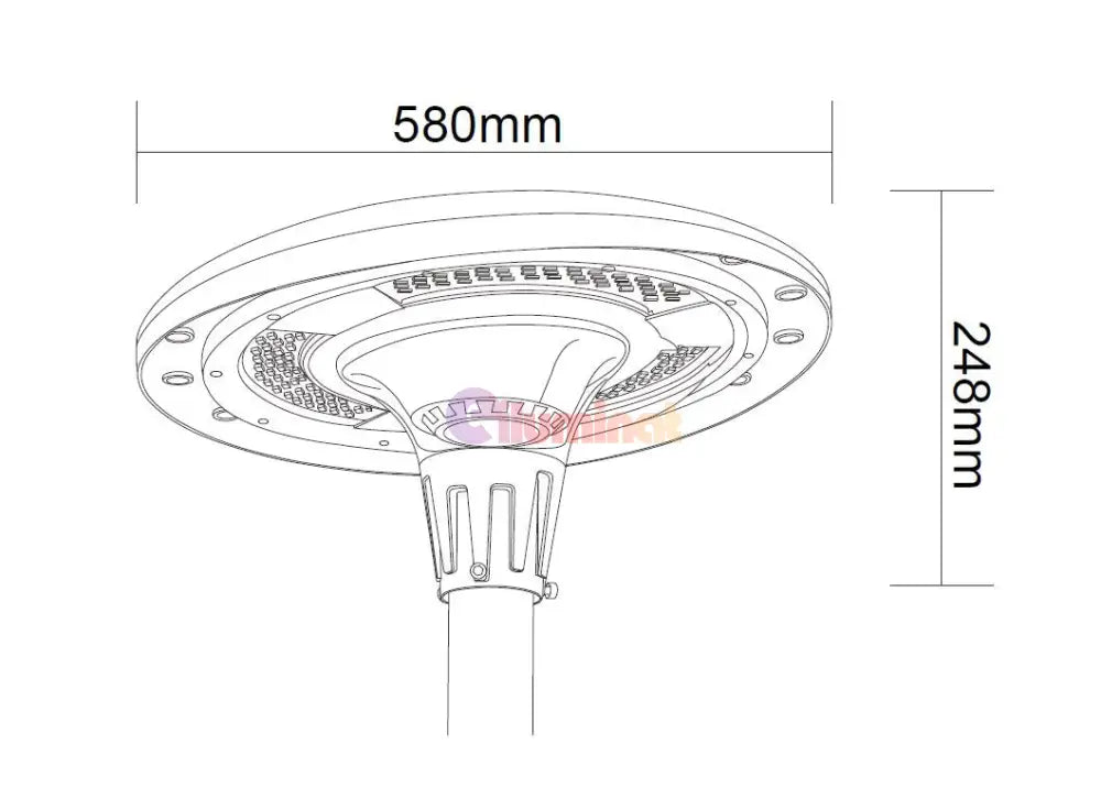 Lampa Led Solara Ufo 2200Lumeni Smart Cu Telecomanda Rgbwcct Street Light