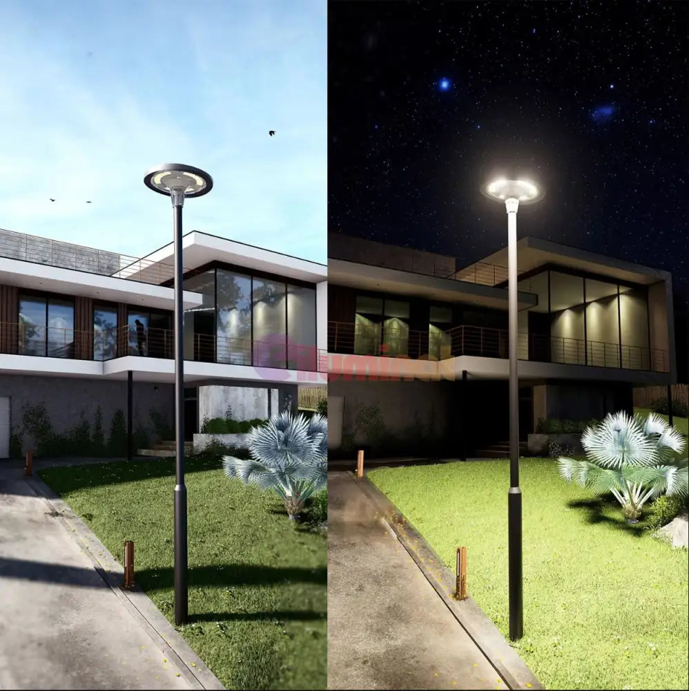 Lampa Led Solara Ufo 2200Lumeni Smart Cu Telecomanda Rgbwcct Street Light