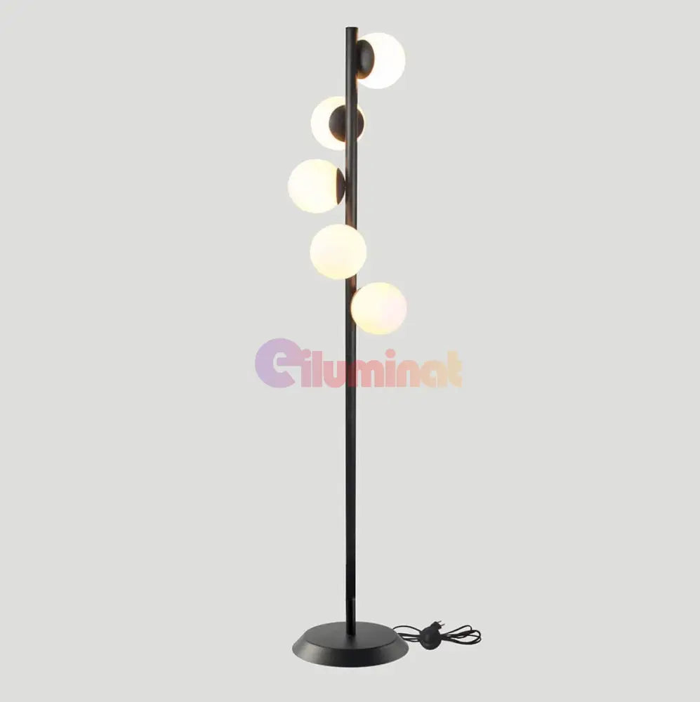 Lampadar Abajur Black 177Cm Ty3052/5 Bk