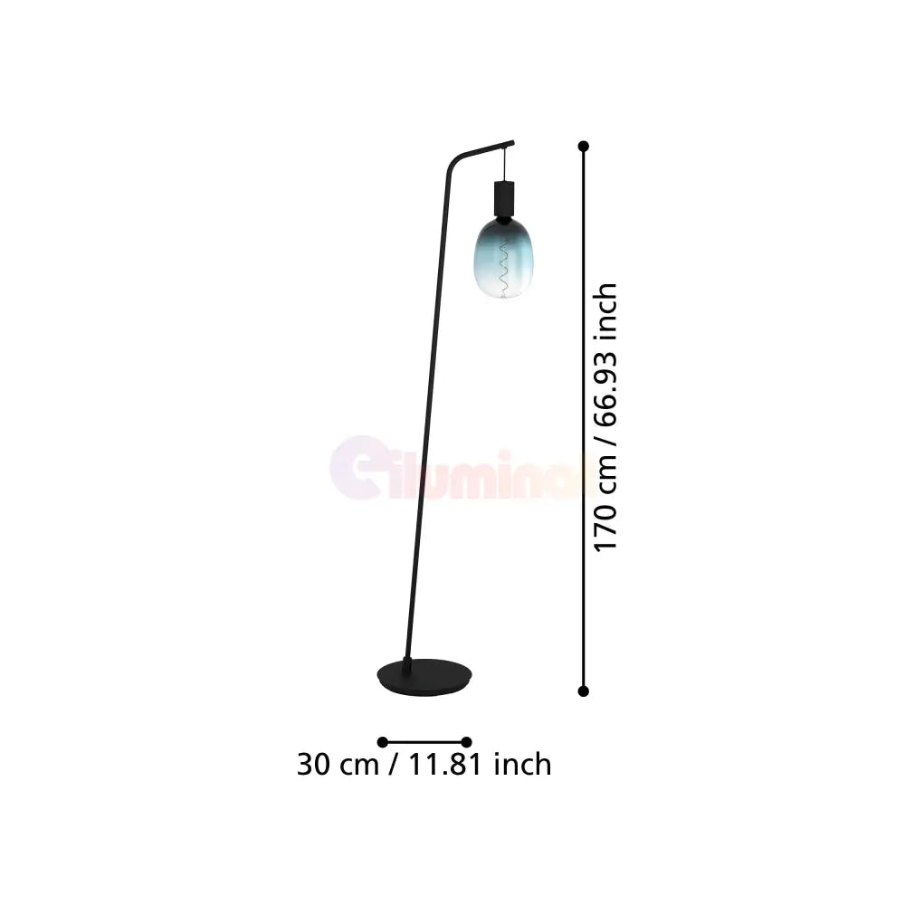 Lampadar CRANLEY Black 170CM Eglo