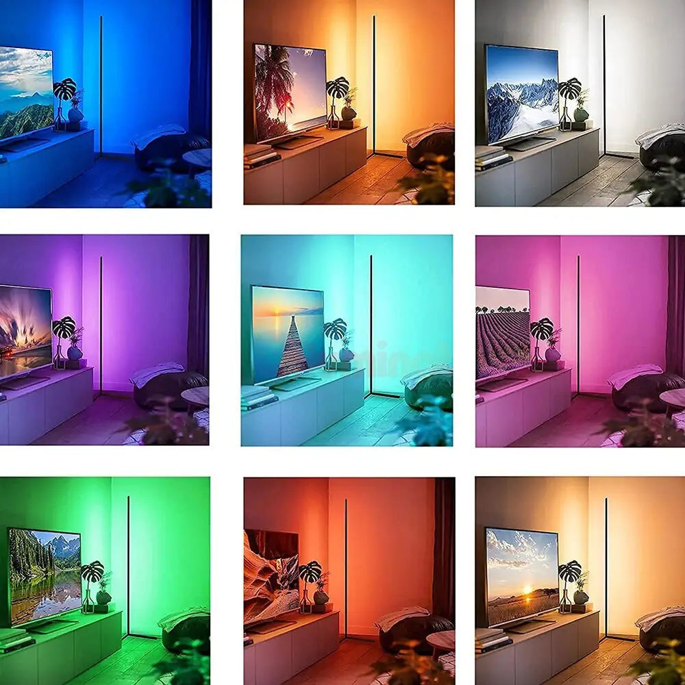 Lampadar Cu Telecomanda Si Lumini Rgb De Ritm Activare Sonora