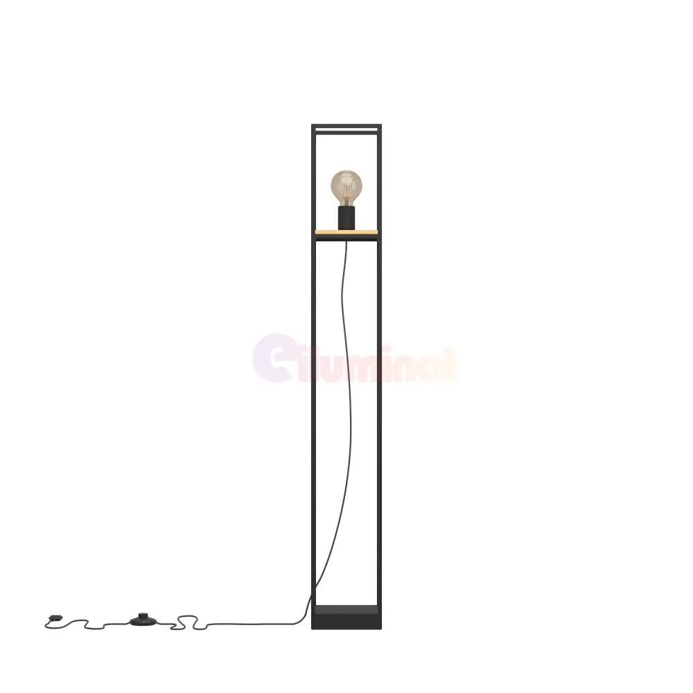Lampadar LIBERTAD Black & Brown 128.5CM Eglo