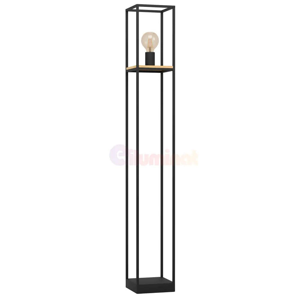Lampadar LIBERTAD Black & Brown 128.5CM Eglo