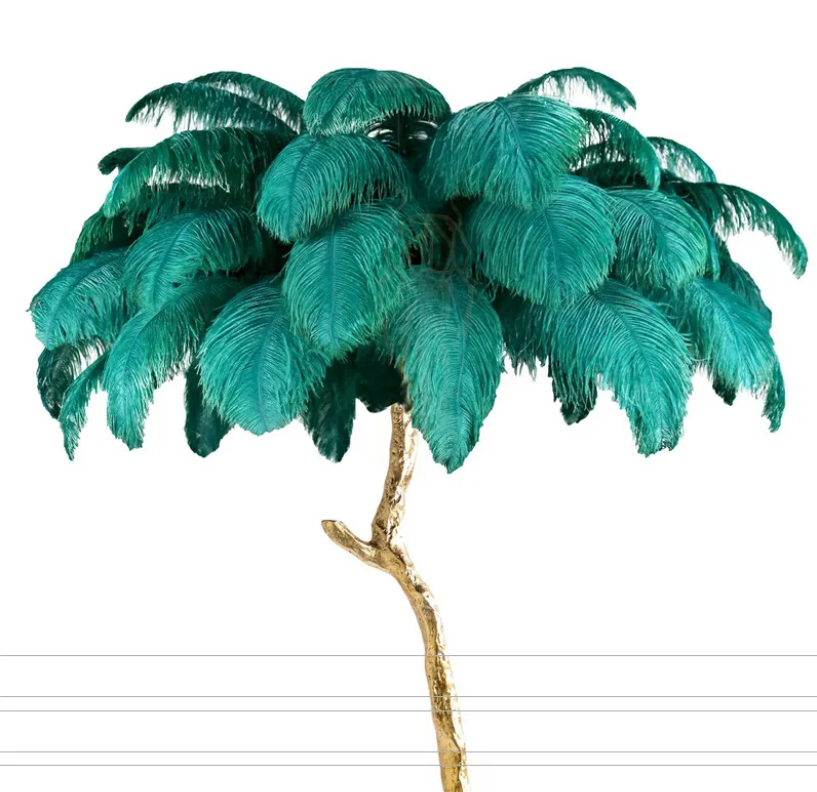 Lampadar Baroque Luxury Feathers Colors